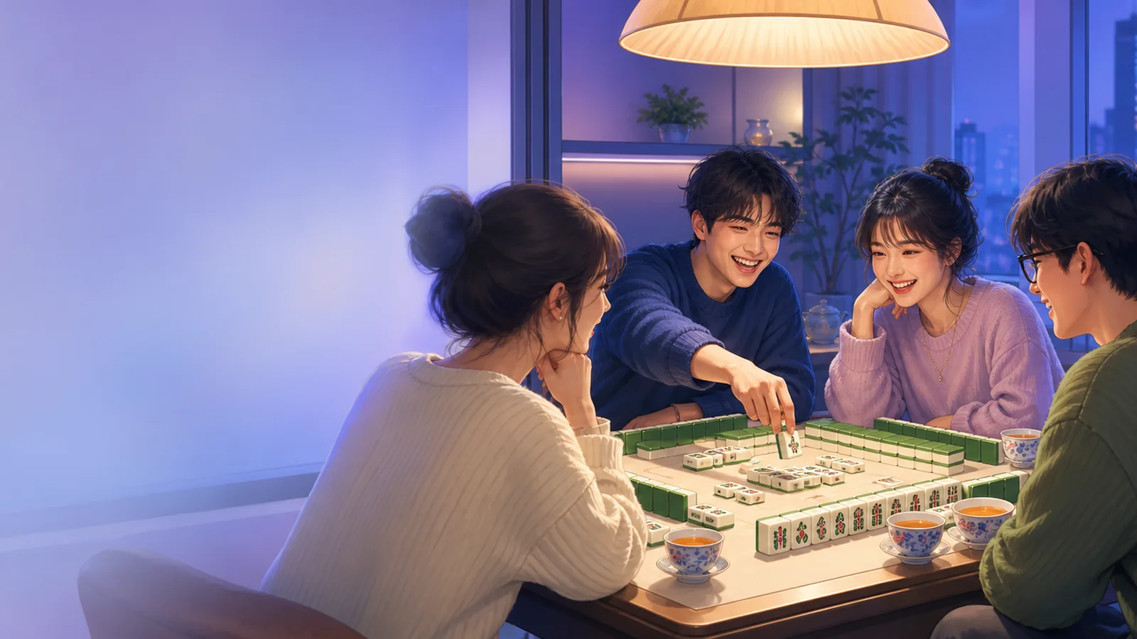 Mahjong Night key visual